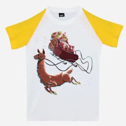 RISH Unisex White & Mustard Printed T-Shirt-picture-28