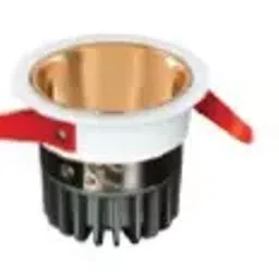 Noble Electricals 12 W White + Rose Gold Cup LED Molly Downlight Warm White NE-DL-MOLLY-12-13