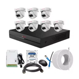 CP PLUS CCTV Combo Kit 2.4 MP Full Colour HD Audio Indoor & Outdoor with 8 Channel DVR, 7 Dome Camera, 8 Channel SMPS, 70 m Copper Cable, 2 TB HDD & Connectors-image-25