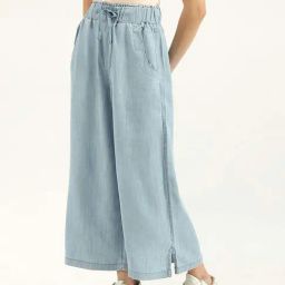 United Colors of Benetton Light Blue Casual Trouser-image-78