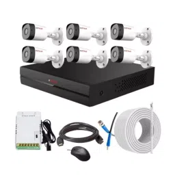 CP PLUS CCTV Combo Kit 2.4 MP Full HD Audio Indoor & Outdoor with 8 Channel DVR 6 Bullet Camera, 8 Channel SMPS, 70 m Copper Cable & Connectors-image-94