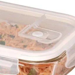 Femora Glass Rectangular Container with Lid (140 ml, 400 ml, 620 ml, 1000 ml & 1500 ml) - Set of 5 image 5