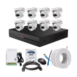 CP PLUS CCTV Combo Kit 2.4 MP Full Colour HD Audio Indoor & Outdoor with 8 Channel DVR, 8 Dome Camera, 8 Channel SMPS, 70 m Copper Cable, 2 TB HDD & Connectors-image-83