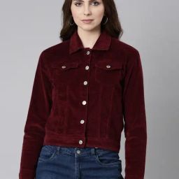SHOWOFF Maroon Regular Fit Tailored Jacket-image-31