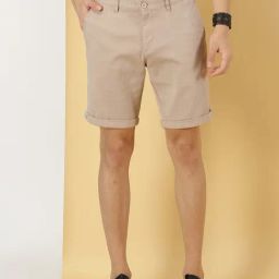 Thomas Scott Light Brown Slim Fit Shorts-picture-33