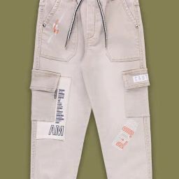 Wish Karo Kids Grey Printed Jeans-image-90