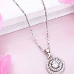 Zavya Alexis Halo 925 Silver Necklace-image-44