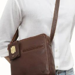 Hidesign Tan Solid Medium Cross Body Bag-17