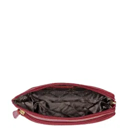 Hidesign Red Textured Medium Wrislet Wallet for Men image 4