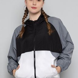 The Roadster Lifestyle Co Colorblocked Hooded Jackets-15