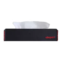 Elegant Black and Red Nappa Leather Tissue Box-image-71