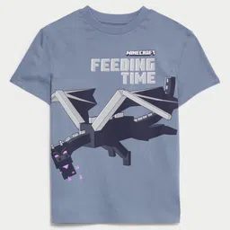 Marks & Spencer Kids Typography Printed T-shirt-image-85