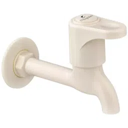 Cliquin Aura Series Wall Mount PTMT Long Body Bib Cock with Wall Flange in Ivory Color, AU-3003 P1-image-60