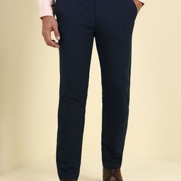 Allen Solly Sport Men Checked Slim Fit Formal Trousers-image-38
