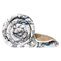 Divine Casa Ultra Soft Microfiber Polyester Reversible Double Bed Comforter Abstract Print - Beige White-12