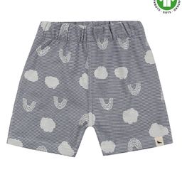 Turtledove London Organic Cotton Knee Length Shorts Rainbow Print - Blue-image-86