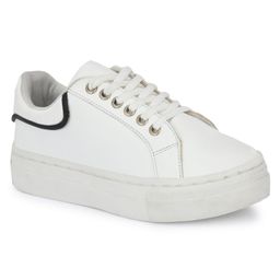Fresh1947Feet Unisex Laced Up Sneakers  - White-picture-24