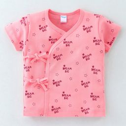 Tango Cotton Single Jersey Knit Half Sleeves Vest Star Print - Pink-picture-14