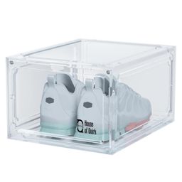 House of Quirk large storage box with magnetic suctin door for shoes Pack of 1 White-image-54