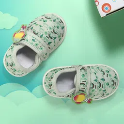 TOMSY CHOICE Rainbow Designed With Velcro Closure Booties - Green-picture-49