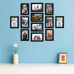 Kuber Industries Black 12 Pieces Wall Photo Frames-image-31