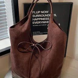 PURPLEHUNT Women Leather Structured Handheld Bag with Cut Work-11