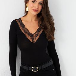 Cool & Sexy Women V-Neck Fitted Top-image-87