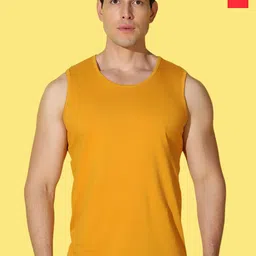 WOOSTRO Pack Of 2 Printed Combed Cotton GymInnerwear VWS26(ENJOY RED)(PLAIN MUSTARD)-image-55