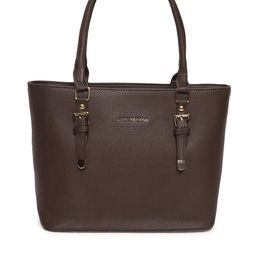 Lino Perros Coffee Brown Solid Shoulder Bag image 3