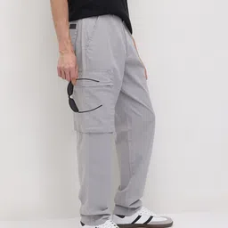 The Roadster Life Co. Men Mid-Rise Pure Cotton Relaxed Fit Cargos-image-21