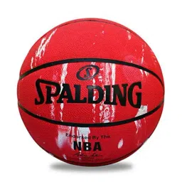 Spalding BB Marble Basketball, Size 7 (Red)-34