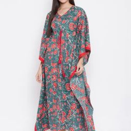 The Kaftan Company Blue Printed Kaftan-picture-16
