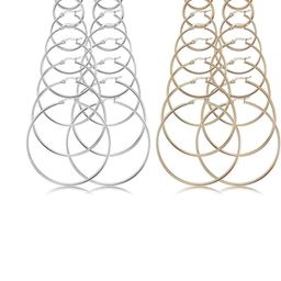 DENICRAAS Contemporary Half Hoop Earrings-picture-24