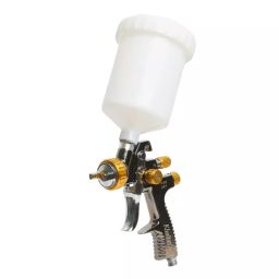 Khaitan LVLP Professional Paint Spray Gun 36 PSI Sliver with 600 ml Cup, K898-47