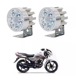 Cartronics Round 6 LED Motorcycle Light Bike Fog Lamp for TVS Phoenix 125-29