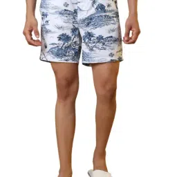 Sleepz by Raymond White Pure Cotton Printed Regular Fit Boxers-picture-37