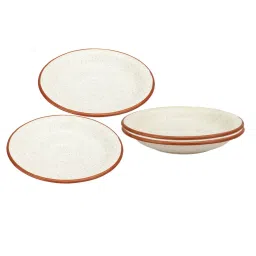 VarEesha White Ceramic Cookie Plates - Set of 4 image 2