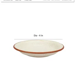 VarEesha White Ceramic Cookie Plates - Set of 4 image 5