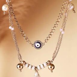 Priyaasi Gold-Plated Pearls Studded Contemporary Necklace-76