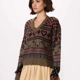 The Souled Store Multicolored Printed Sweaters image 2
