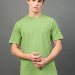 Club York Green Solid Short Sleeves T-Shirt-picture-23