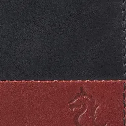 Kara Black & Red Formal Leather Bi-Fold Wallet for Men image 5
