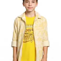 CAVIO Boys Relaxed Printed Casual Shirt-image-41