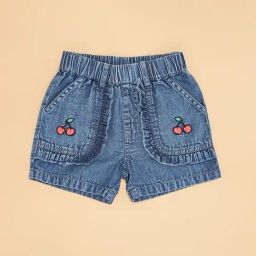 Pantaloons Baby Blue Shorts-image-98