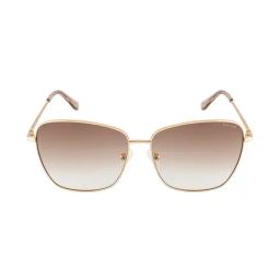 Opium Light Brown Beveled Sunglasses for Women-image-32