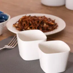 Clay Craft White Ceramic Dipping Bowls - Set of 4-42