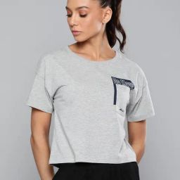 ALCIS Grey Graphic Print Sports T-shirt-image-49