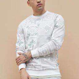 Fame Forever By Lifestyle White Regular Fit Printed Sweatshirt-image-34