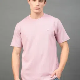 Club York Peach Solid Short Sleeves T-Shirt-image-97
