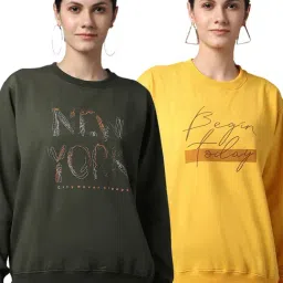 Vimal Jonney Green & Yellow Printed Fleece Pullover - Pack of 2-picture-31